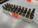 141 · 30 x BT40 TOOL HOLDER PULL STUDS, WITH ALLOY BLOCK HOLDER