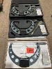 3 X Micrometers, Mitutoyo, 225-250mm, 200-225mm & 175-200mm, In Carry Cases