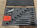 170 · PRECISION INSIDE MICROMETER SET, MITUTOYO &, 75-300mm EXTENSIONS IN CARRY CASE