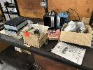 Assorted Electronic Components, Induction Tool Shrink Components, Etc, On Benchtop