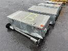 4 X Galv Steel Storage Boxes With Wheel Bases,, 1150 X 540 X 430mm (H), Note: 2 With Damage