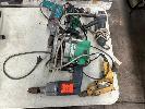 6 X Power Tools, Including 3 X Drills, 2 X Angle Grinders, & Router, 240v No Gst