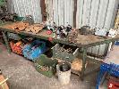 Heavy Duty Plate Top Work Bench, 3000 X 750mm, 3mm Plate Top No Gst