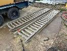 19 · PAIR ALLOY EXCAVATOR RAMPS, 3400 x 450mm