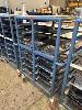 25 · PVC MEAL SERVING TROLLEY ON CASTOR WHEELS WITH 14 x TRAYS, 1400 (H) x 500 (W) x 900mm (L), , **SUBJECT TO INSURANCE CLAIM, BUYER TO INSPECT** NO GST