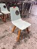 72 · 3 x STEEL CAFE CHAIRS NO GST