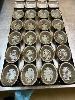12 x ROUND & SQUARE PIE TRAYS,, ROUND: 20 PIE, 130mm, SQUARE: 28 PIE, 100mm