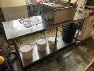 37 · STAINLESS STEEL BENCH, 1800 x 600 x 900mm
