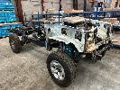 1 · LANDCRUISER ROLLING CHASSIS, FITTED WITH V8 TURBO DIESEL ENGINE, INTERCOOLER, GEARBOXES, DIFFS,, GAS SUSPENSION, LIFT KIT, FUEL TANK, ETC., NOTE : TAIL SHAFT IS BENT & NO ID PLATES