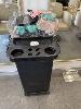 Black Plastic Mobile Hair Dressers Trolley, Combs