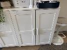 White Painted Timber 2 Door Cabinet, 950 X 780 X 400mm