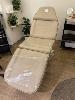 Dsse Latte Vinyl Upholstered Treatment Bed, Electronic, Adjustable, 240v, Single Phase