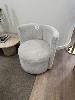 2 X Rove Concepts Beige Fabric Upholstered Occasional Chairs