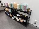 2 X Black Timber Shelving Units, 800 X 1000 X 300mm