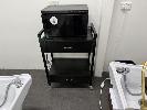 Ce Electric Towel Warmer, Mod: Gj-16a, 240v, Single Phase On Black Metal Trolley
