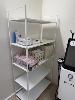 White Metal Shelving Bay, 1600 X 800 X 380mm &, 15 X Able Forehead Thermometer & Sundries