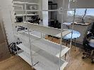 175 · 2 x WHITE METAL SHELVING BAYS, 1600 x 800 x 380mm