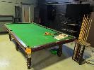 23 · P J BRADY BILLIARD TABLE 3/4 SIZE, 4-PIECE SLATE WITH ACCESSORIES AND VICTORIAN REVIVAL STYLE BAR