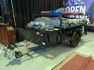 CAMPER TRAILER, GIC SERGEANT. 14` SINGLE AXLE. DELUXE 12' TENT EXPANDING WITH ANNEX. OVERALL FOOTPRINT 18 X 15`. TWIN JERRY CAN & GAS BOTTLE HOLDERS. SPARE WHEEL CARRIER. SWING AWAY TAILGATE WITH SINK. 12V SYSTEM.