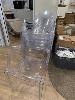 7 X Clear Plastic Occasional Chairs