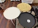 194 · 3 x METAL OCCASIONAL TABLES