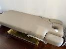 212 · DSSE LATTE VINYL UPHOLSTERED TREATMENT BED, ELECTRONIC ADJUSTABLE, 240V, SINGLE PHASE