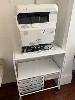 215 · EPSON OVERHEAD PROJECTOR, MOD: EB-696UI, WITH WHITE METAL MOBILE TROLLEY