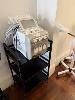 W-Hydra Facial Machine, H2-02 Small Bubble & Accessories, 240v, Single Phase On, Black Metal Mobile Trolley