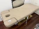 Dsse Latte Vinyl Upholstered Treatment Bed, Electronic Adjustable, 240v, Single Phase