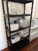 269 · BLACK PLASTIC SHELVING BAY, 1800 x 900 x 400mm