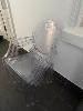3 x CLEAR PLASTIC OCCASIONAL CHAIRS