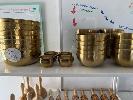 69 X Assorted Bronze Coloured Metal Bowls