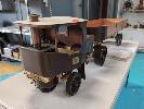 28 · CLAYTON UNDERTYPE STEAM WAGON, 2" SCALE MODEL. TRACTOR AND ARTICULATED TRAILER WITH PLANS., OVERALL DIMENSIONS 1,560 X 360 X 460 MM (L W H) NO GST