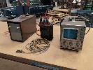 41 · VINTAGE ELECTRICAL INCLUDING BWD 539B OSCILLOSCOPE, MULTI-TAP AC TRANSFORMER & HIGH VOLTAGE STEP-UP TRANSFORMER. NO GST