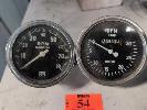 54 · 2 X VINTAGE DASHBOARD TACHOMETERS. SMITHS & STEWART WARNER NO GST
