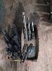 148 · 2 x SETS CUTTING TOOLS, 11 PIECE IN TIMBER BLOCK & 5 PIECE IN BOX NO GST