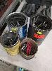 153 · LARGE QUANTITY ASSORTED DRILL BITS & TAPS IN 4 x METAL TINS NO GST