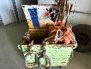 25 · PLATE STEEL RIGGERS BOX & 4 x 10mm SINGLE LIFT CHAINS, RIGGERS, FALL ARRESTER & 20 TONNE SLING