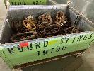 39 · 7 x LIFTING CHAINS, 8/10mm SINGLE LEG, SOME SHORTENERS & STILLAGE