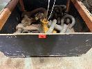 46 · 8 x BOW SHACKLES, 30-75mm APP & ASSORTED SHORTENERS & CRATE