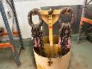 4 X Lifting Chains, Twin Leg, 22mm & Shorteners & Fork Mount Chain Rack