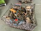 71 · WIRE BASKET & LARGE QUANTITY OF TRAILER RATCHETS