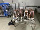 4 X Trestles, Pedestal Fan, Heater & Lowline Stand