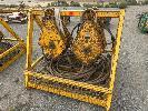 Set 4 Sheave Blocks, 15t, Each 110kg, Wire Ropes & Lifting Basket