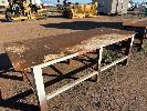 267 · 2 x PLATE STEEL WELDING BENCHES, 2400 & 2900mm