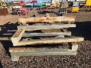 309 · 4 x 2 & 3 BAY VERTICAL PLATE RACK STANDS, BOX STEEL