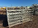 337 · 4 x TUBE STEEL RACKS, 1200 x 1200 x 1500mm, 7 TIER