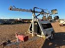 342 · LIGHTING TOWER TRAILER, 3 CYLINDER DIESEL, 3657 HRS, GENSET & CONTENTS, HYDRAULIC LIFT & PIVOT BASE, SINGLE AXLE TRAILER