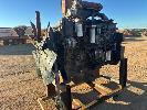 354 · CUMMINS 6 CYLINDER DIESEL (TURBO) LONG MOTOR, USED & STAND