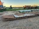 357 · STEEL OFFCUT TANK PLATE, 1 x STACK, 8-10 PIECES, 10mm THICK, UP TO 4 x 3m